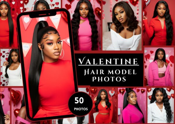 Valentine Hair Model Photos