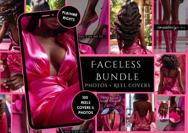 Faceless Reel Cover Bundle- Hot Pink